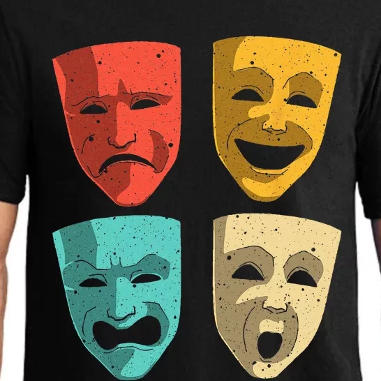 Funny Theater DesignTheatre Masks Broadway Drama Pajama Set