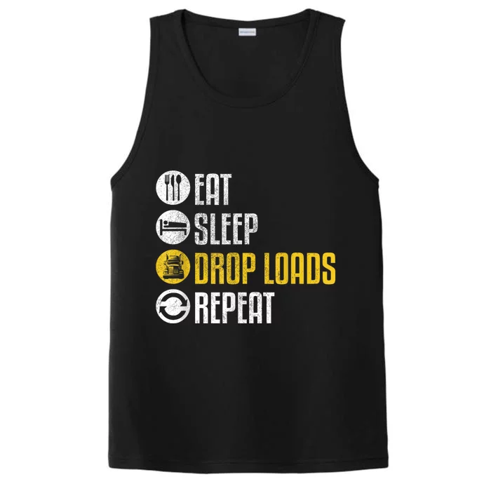 Funny Truck Driver Joke Saying Trucker Gift Performance Tank