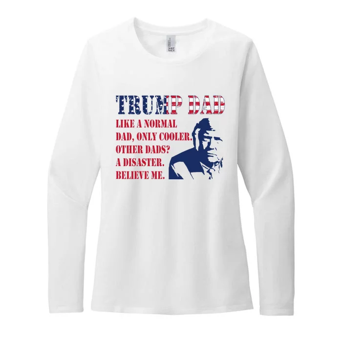 Funny Trump Dad Fathers Day Pro Trump Supporter Womens CVC Long Sleeve Shirt