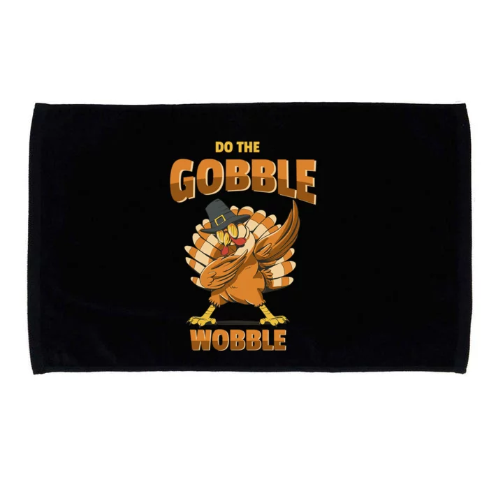 Funny Thanksgiving Dabbing Turkey Pilgrim Hat Holiday Gift Microfiber Hand Towel