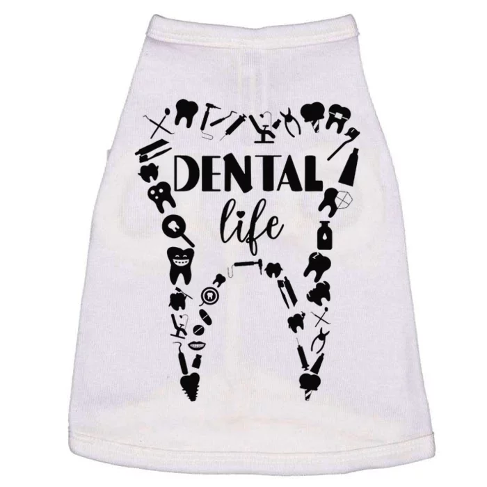 Funny Teeth Dental Life Dentist Tools Dental Assistant Gift Doggie Tank