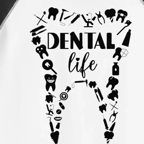 Funny Teeth Dental Life Dentist Tools Dental Assistant Gift Toddler Fine Jersey T-Shirt