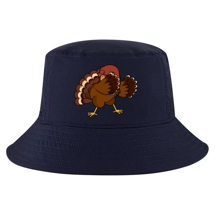 Funny Thanksgiving Dabbing Turkey Great Gift Cool Comfort Performance Bucket Hat