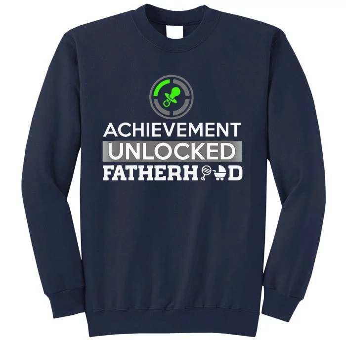 First Time Dad Dad To Be First Fathers Day Gift Tall Sweatshirt