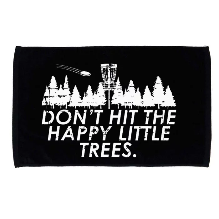 Funny Trees Disc Golf Perfect Gift For Frisbee Players Microfiber Hand Towel