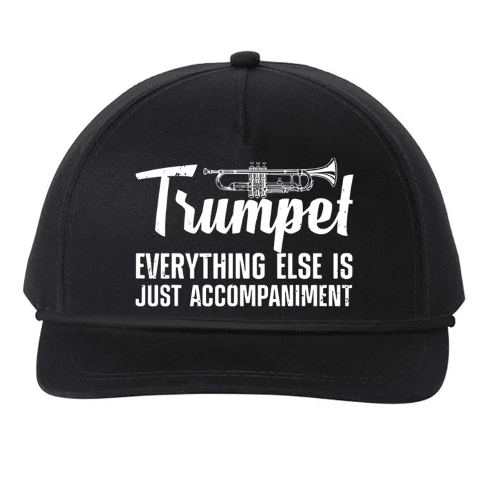 Funny Trumpet Design For Men Women Trumpet Player Horn Lover Snapback Five-Panel Rope Hat