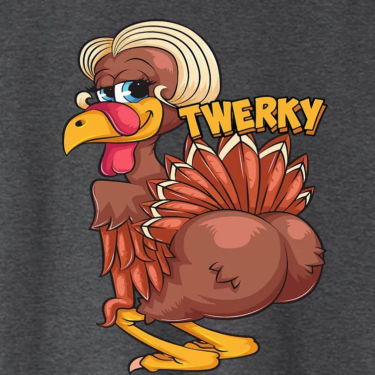 Funny Twerky Dance Cute Love Twerk Dancing Thanksgiving Gift Women's Crop Top Tee