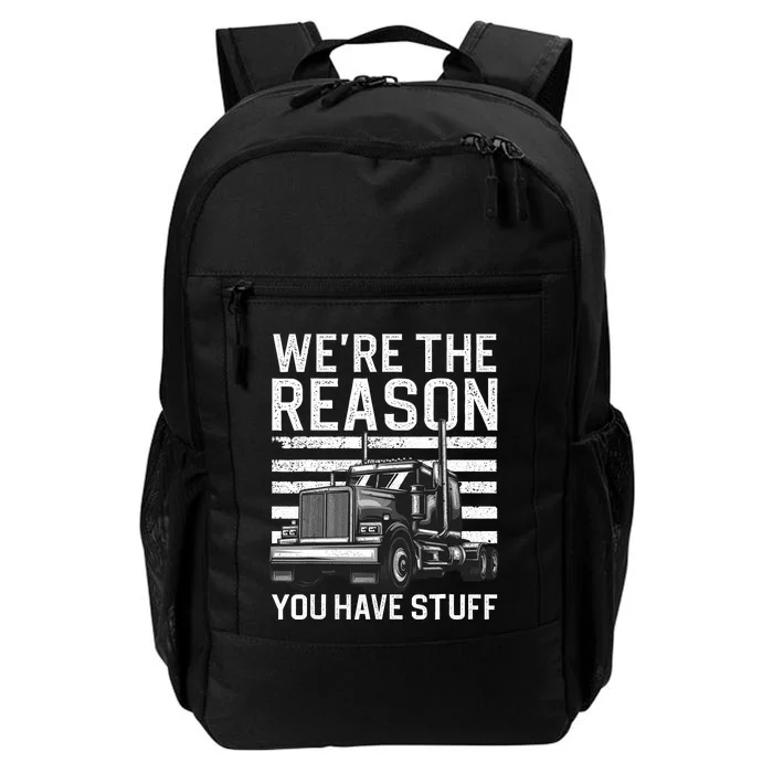 Funny Trucker Design For Semi Truck Driver Lover Daily Commute Backpack