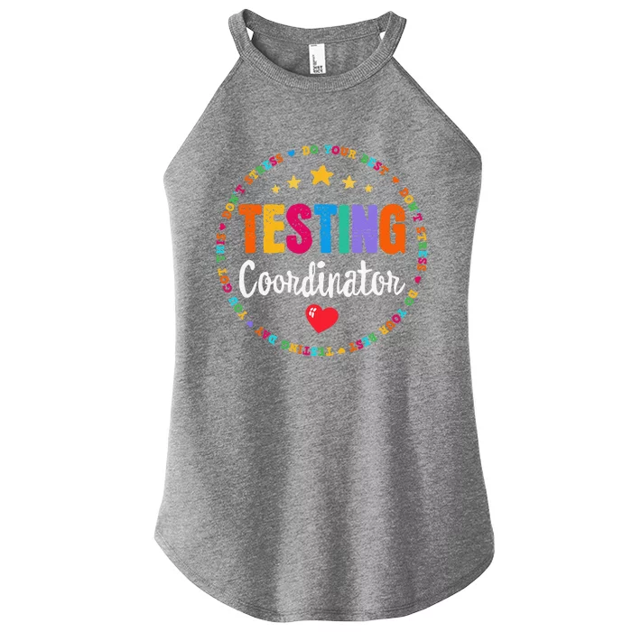 Funny Test Day Teacher Ideas School Testing Coordinator Women’s Perfect Tri Rocker Tank