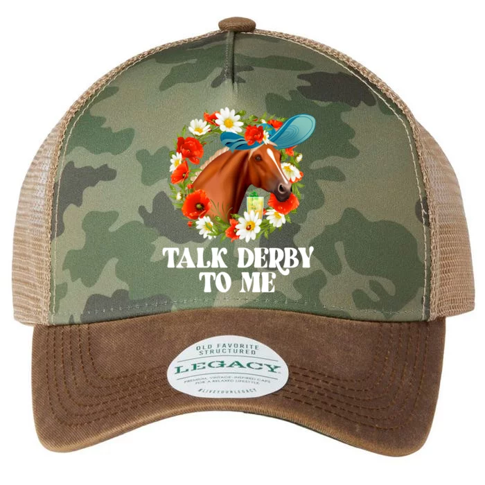 Funny Talk Derby To Me Horse Derby Racing Legacy Tie Dye Trucker Hat