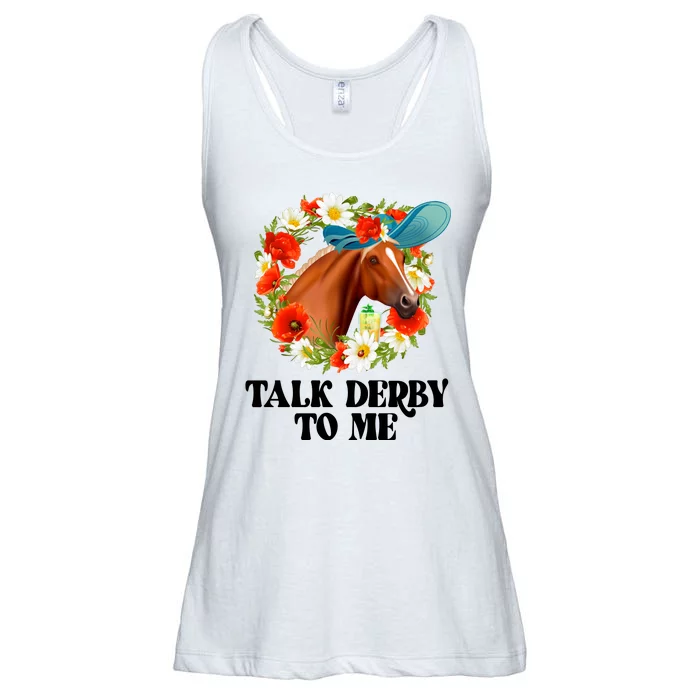 Funny Talk Derby To Me Horse Derby Racing Ladies Essential Flowy Tank