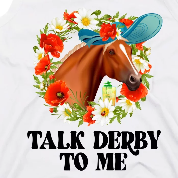 Funny Talk Derby To Me Horse Derby Racing Tank Top