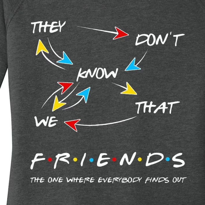 Friends They Don't Know That We Know They Know We Know Women's Perfect Tri Tunic Long Sleeve Shirt