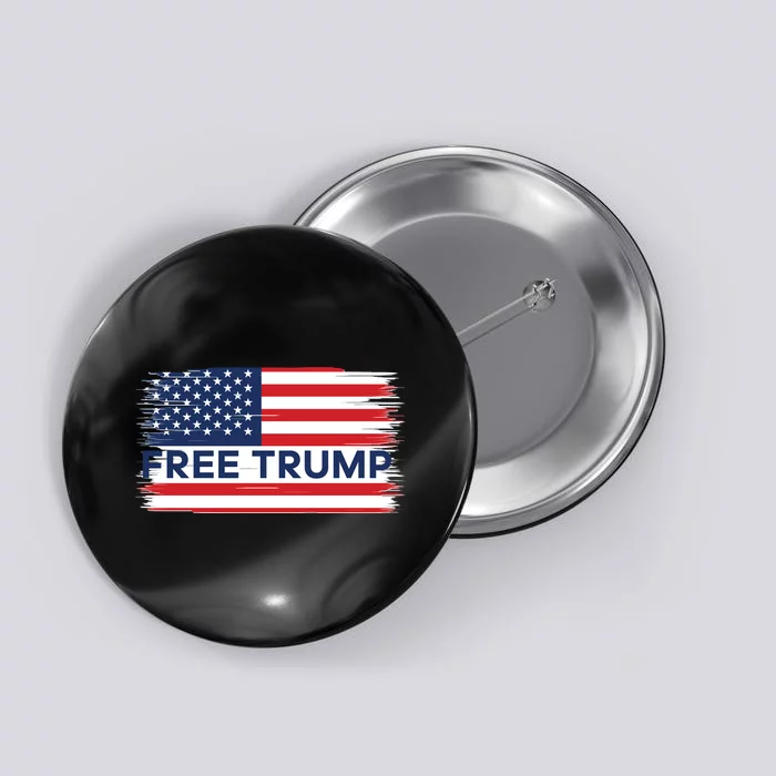 Free Trump Distressed Flag Button