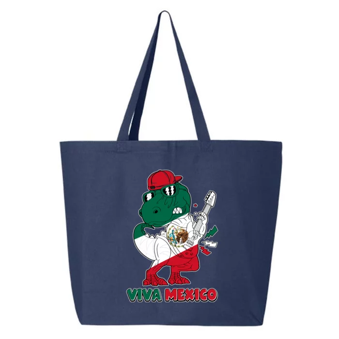 Funny Trex Dinosaur Viva Mexico 25L Jumbo Tote