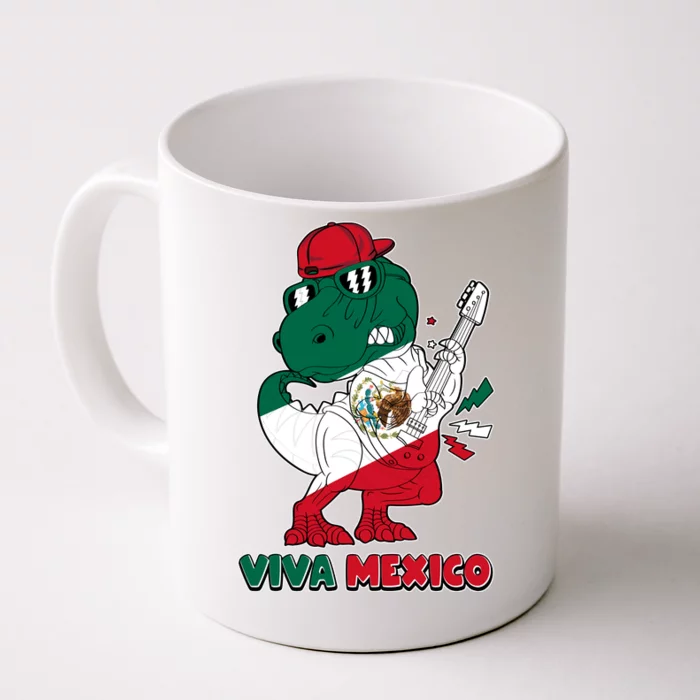 Funny Trex Dinosaur Viva Mexico Front & Back Coffee Mug