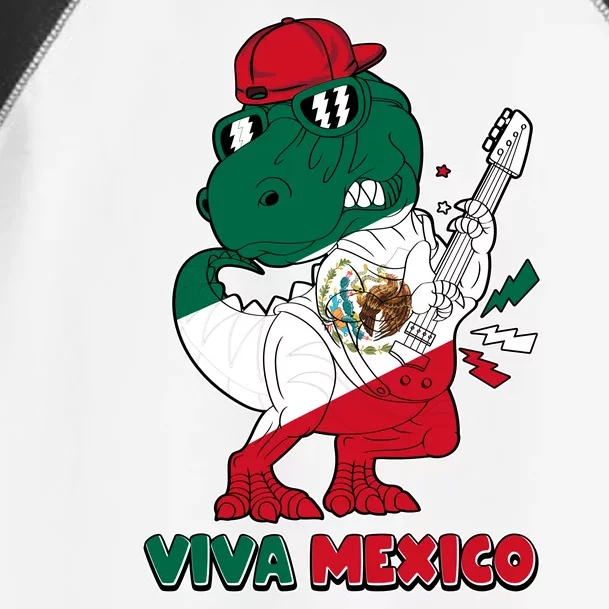 Funny Trex Dinosaur Viva Mexico Toddler Fine Jersey T-Shirt