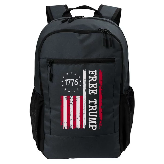 Free Trump Destressed 1776 Betsy Ross USA Flag Daily Commute Backpack