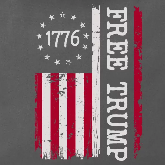 Free Trump Destressed 1776 Betsy Ross USA Flag Zip Tote Bag