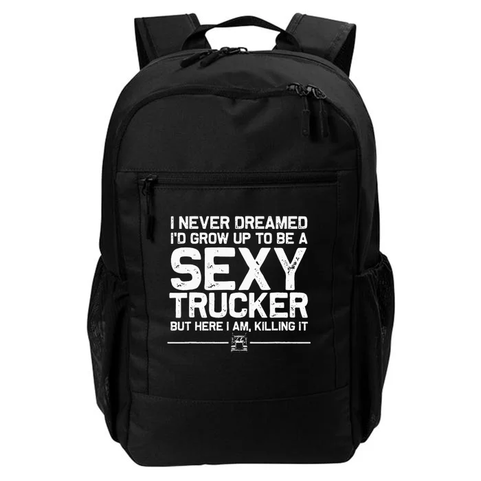 Funny Truck Driver Design For Trucker Women Trucking Lover Daily Commute Backpack