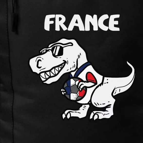 France Trex Dino French Flag Soccer Fan Daily Commute Backpack