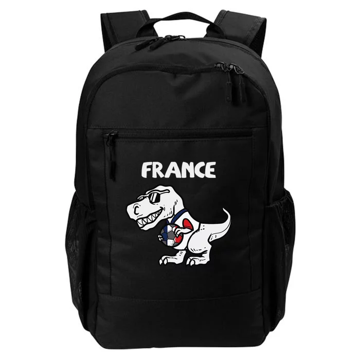 France Trex Dino French Flag Soccer Fan Daily Commute Backpack