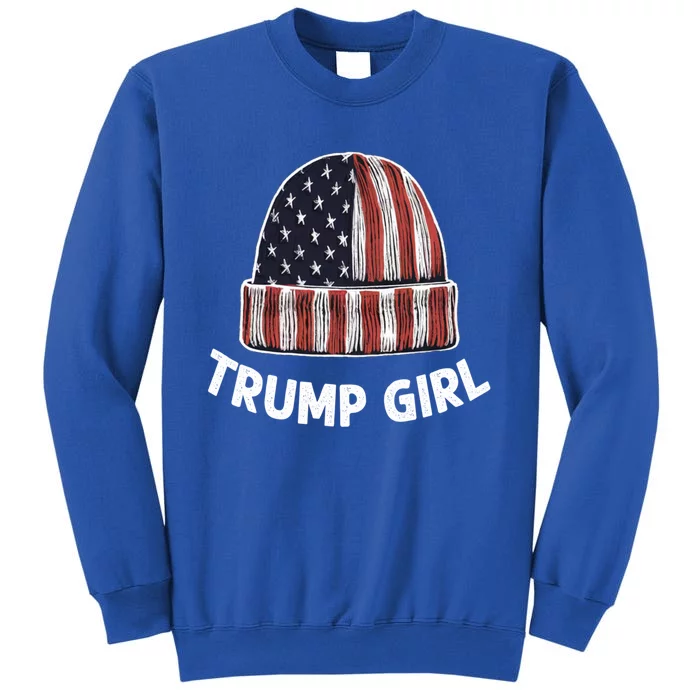 Funny Trump Election Trump Beanie Funny Gift Tall Sweatshirt