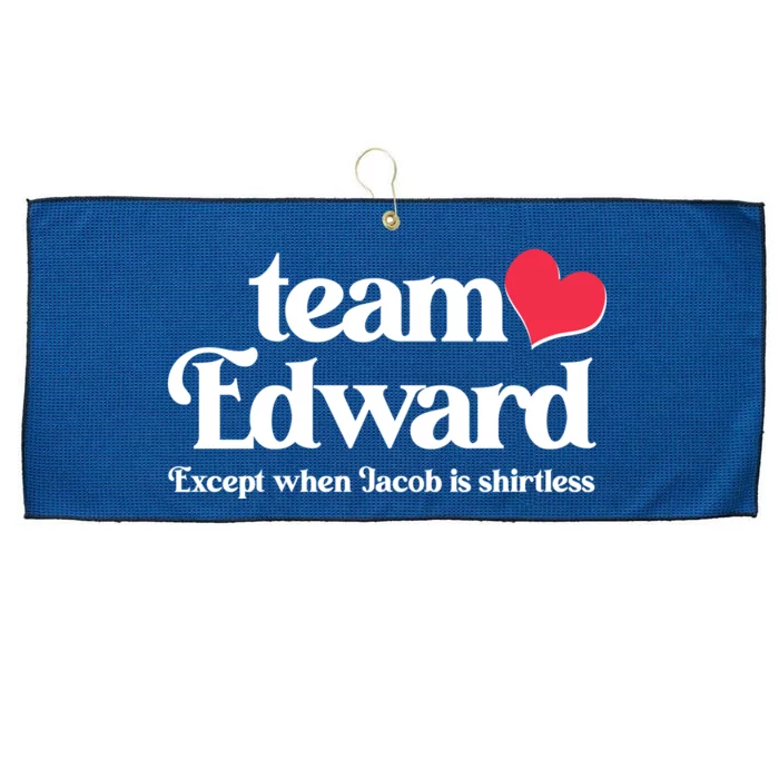 Funny Team Edward Except When Jacob Large Microfiber Waffle Golf Towel