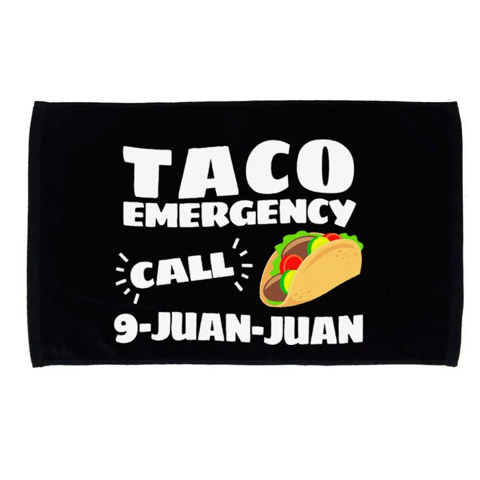 Funny Taco Emergency Cinco De Mayo Microfiber Hand Towel