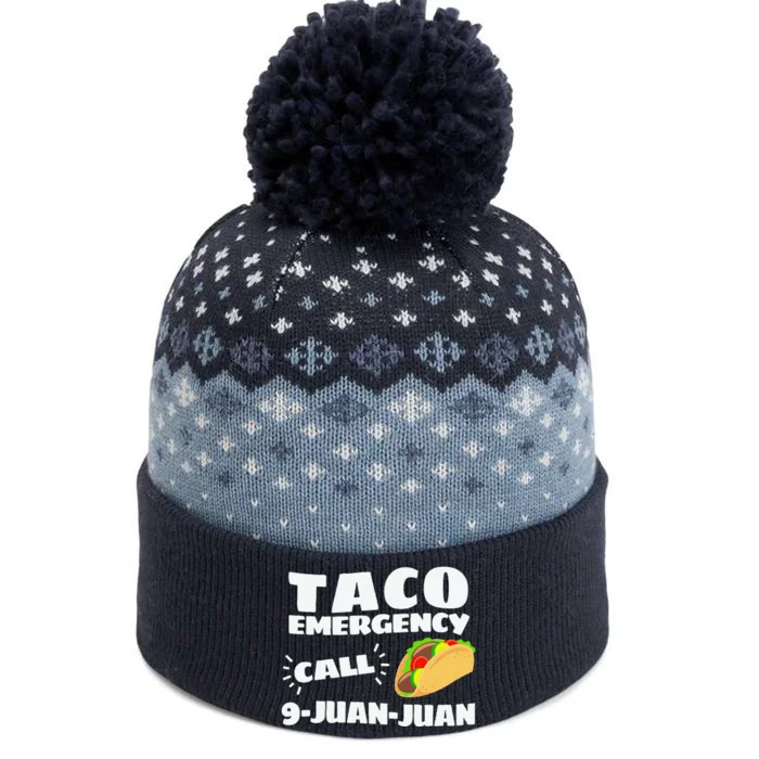 Funny Taco Emergency Cinco De Mayo The Baniff Cuffed Pom Beanie