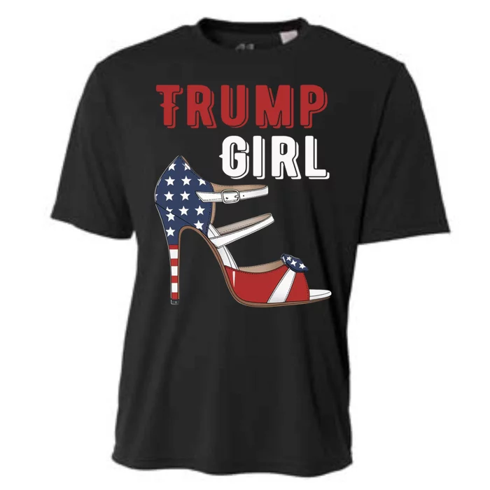 Funny Trump Election Trump Heel Shoe Gift Cooling Performance Crew T-Shirt