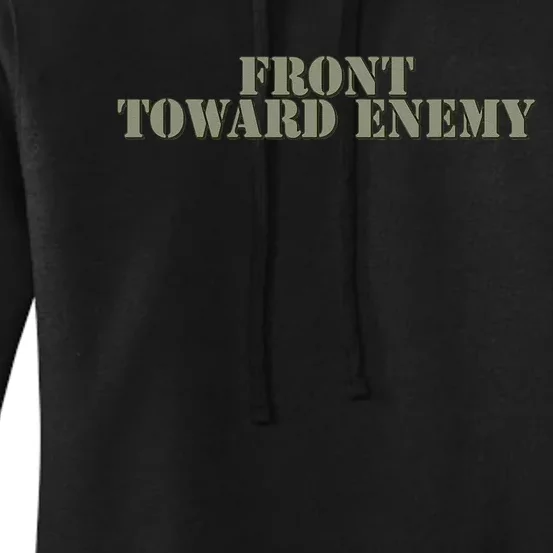 Front Toward Enemy Claymore Mine Funny Military Joke Women's Pullover Hoodie