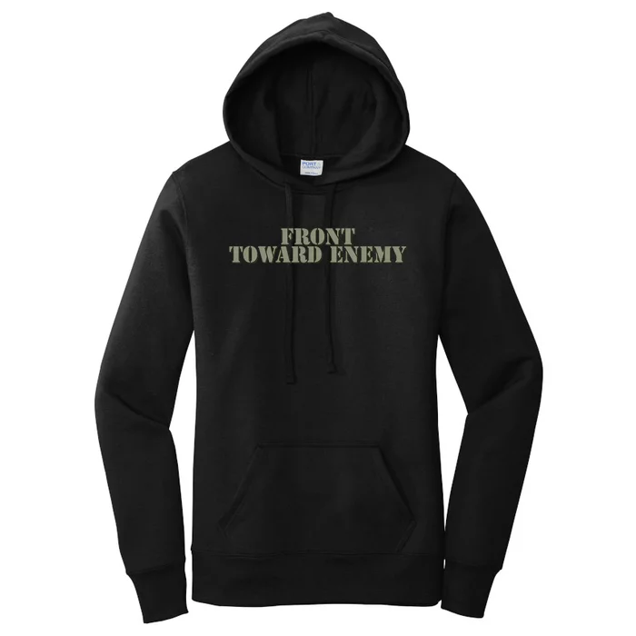 Front Toward Enemy Claymore Mine Funny Military Joke Women's Pullover Hoodie