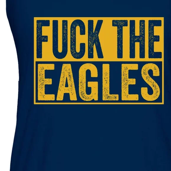 Fuck The Eagles Shirt Funny Eagles Gift For Sports Fans Ladies Essential Flowy Tank