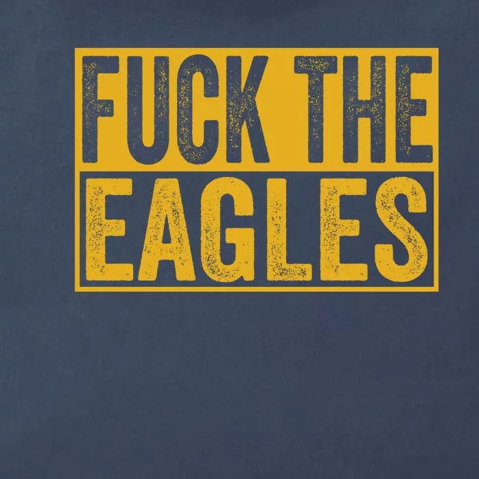 Fuck The Eagles Shirt Funny Eagles Gift For Sports Fans Zip Tote Bag