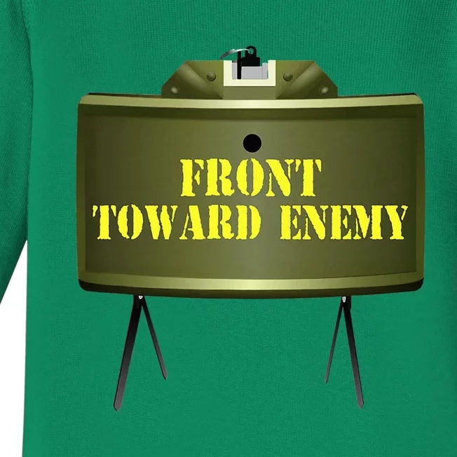 Front Toward Enemy Military Claymore Mine Front Toward Enemy Baby Long Sleeve Bodysuit