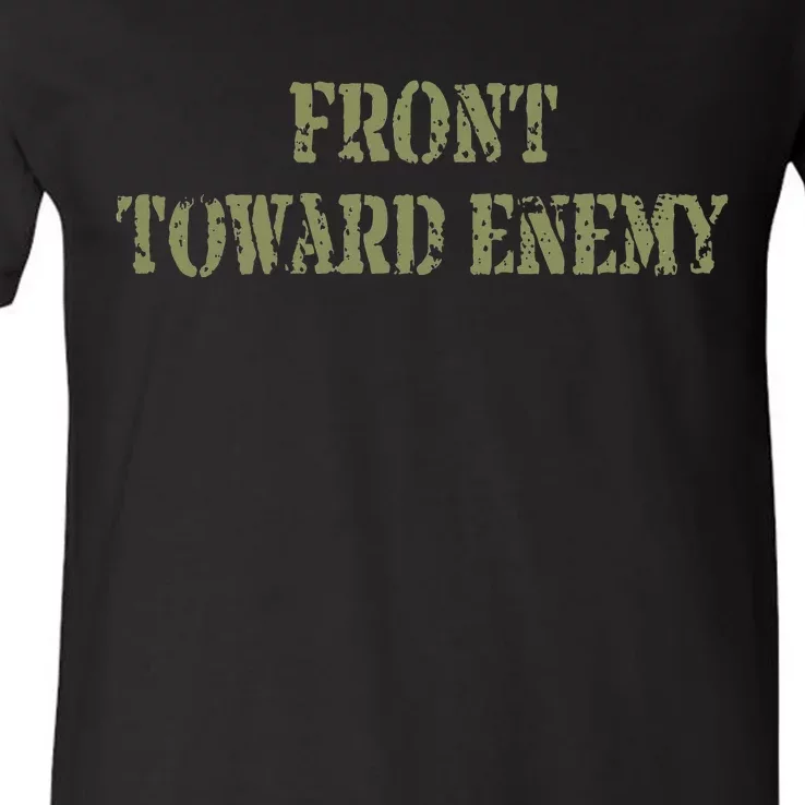 Front Towards Enemy Claymore Mine Front Towards Enemy V-Neck T-Shirt