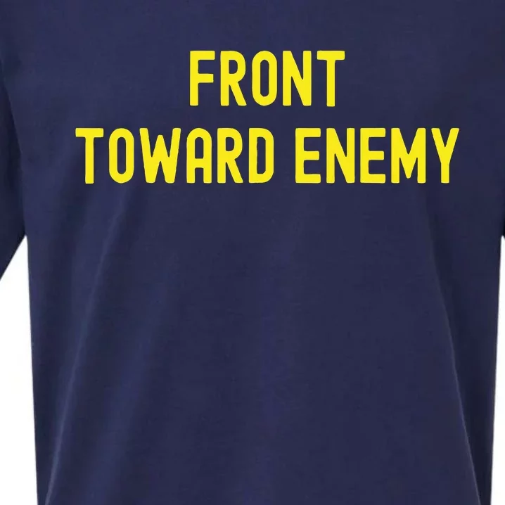 Front Towards Enemy Funny Military Usa Sueded Cloud Jersey T-Shirt