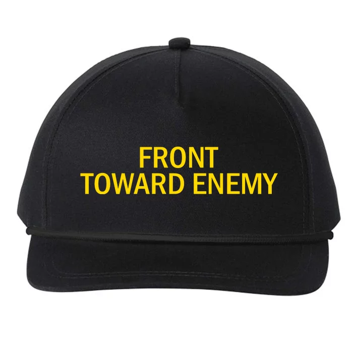 Front Toward Enemy Snapback Five-Panel Rope Hat