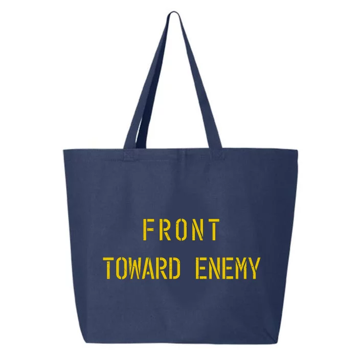 Front Toward Enemy Military Quote Vintage 25L Jumbo Tote