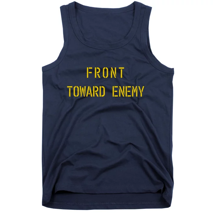 Front Toward Enemy Military Quote Vintage Tank Top