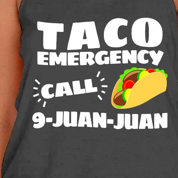 Funny Taco Emergency Cinco De Mayo Women Women's Knotted Racerback Tank