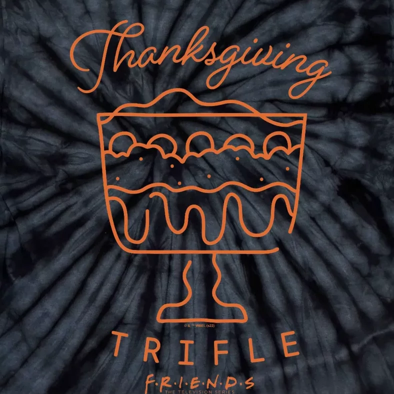 Friends Thanksgiving English Trifle Logo Tie-Dye T-Shirt