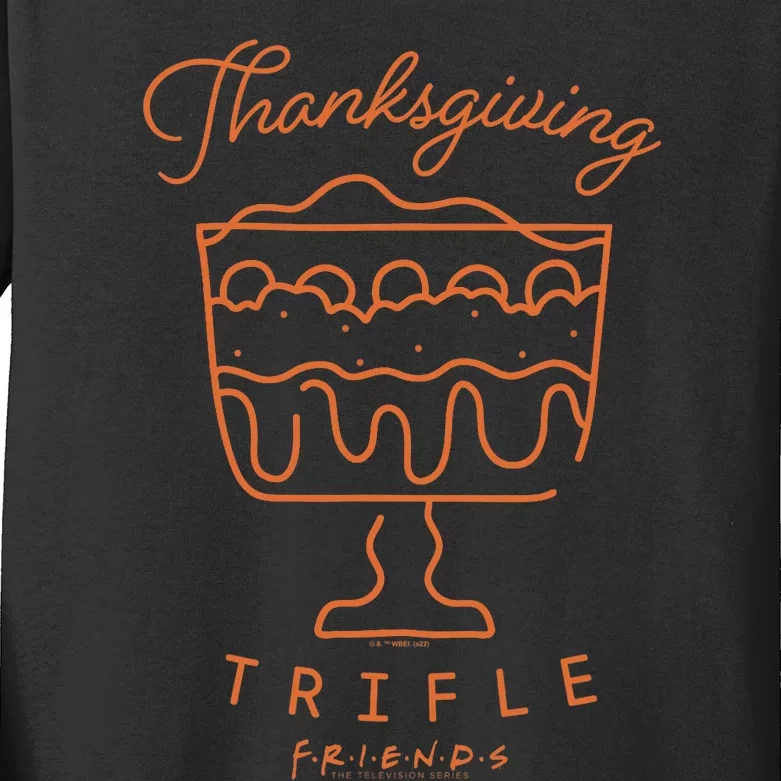 Friends Thanksgiving English Trifle Logo Kids Long Sleeve Shirt