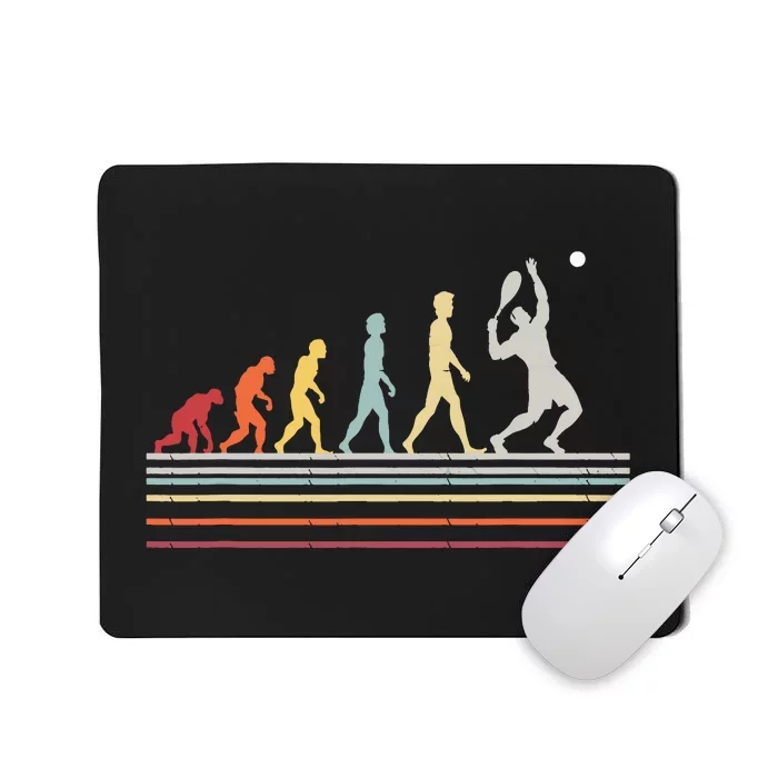 Funny Tennis Evolution Of Man Sport Retro Vintage Gift Mousepad