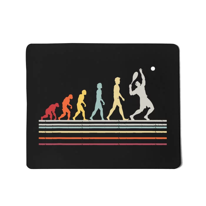 Funny Tennis Evolution Of Man Sport Retro Vintage Gift Mousepad