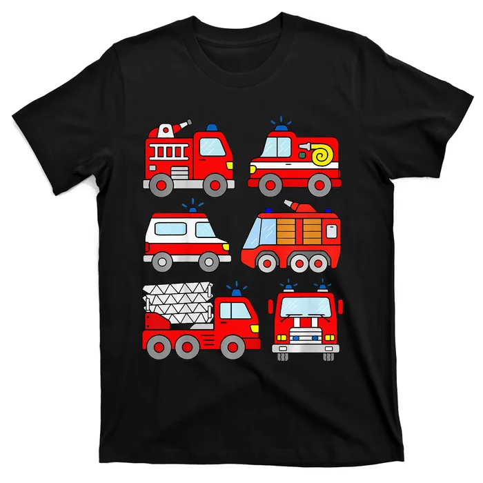 Fire Truck Emergency Vehicle T-Shirt