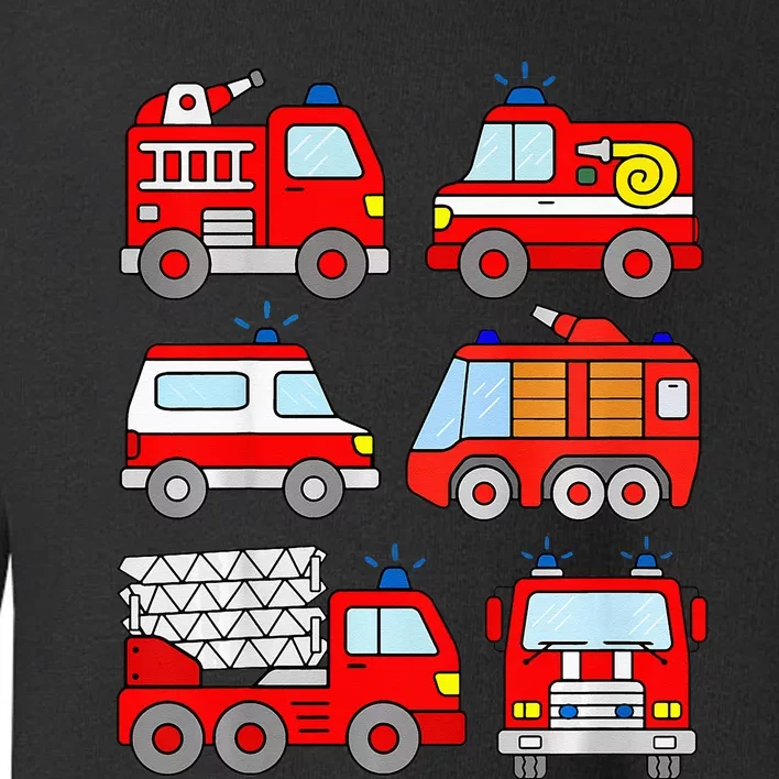 Fire Truck Emergency Vehicle Toddler Sweatshirt