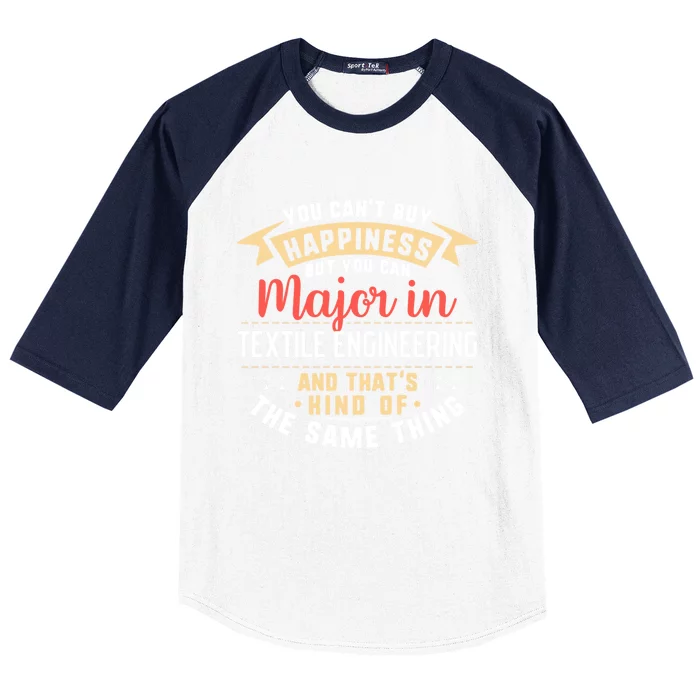 Funny Textile Engineering Major Studencool Gift Graduation Cool Gift Baseball Sleeve Shirt