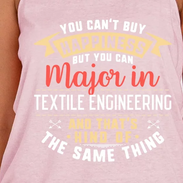 Funny Textile Engineering Major Studencool Gift Graduation Cool Gift Women's Knotted Racerback Tank